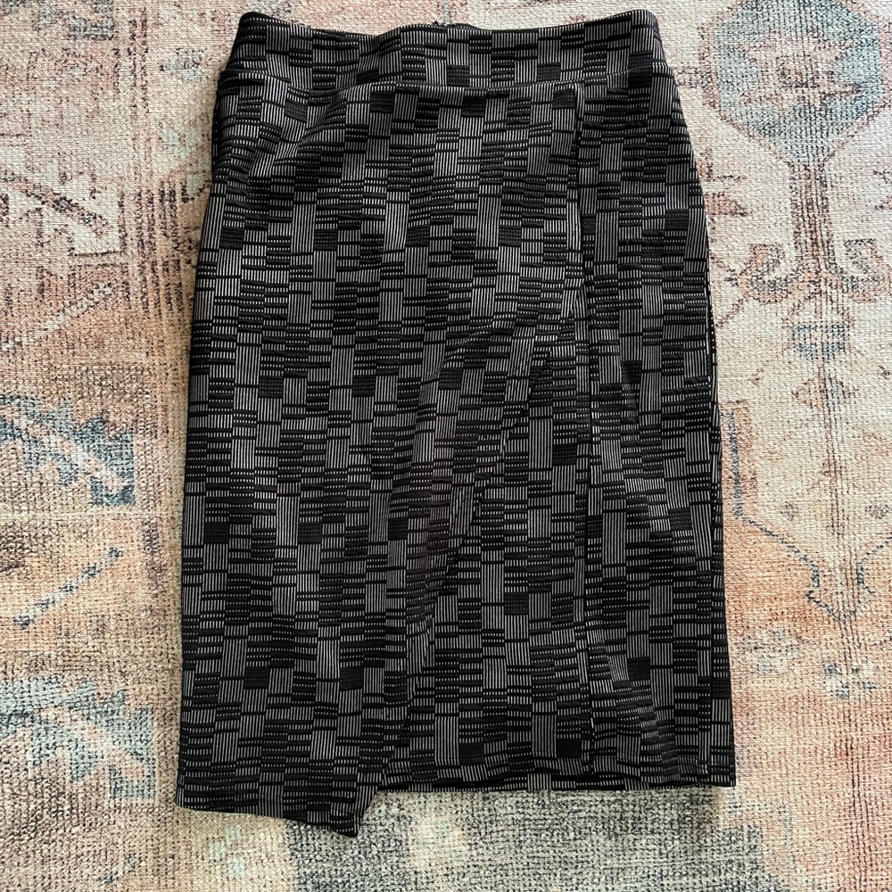 Anthropologie Chic Black Pencil Skirt